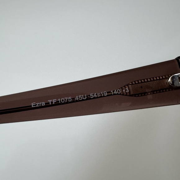 Tom Ford FT1075 Ezra Sunglasses Unisex Shiny Light Brown Bordeaux 54mm-19-140 •3 main image 12